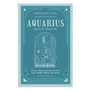 Astrology 2025 Aquarius‎ Planners Horoscope Paperback Book Chantale Montepetit